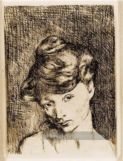 Tête de femme Madeleine 1905 cubistes Peintures à l'huile